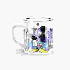 Retro Mok Kussend paar