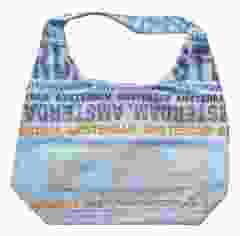 Schoudertas Julia L Amsterdam in oranje/wit van Robin Ruth