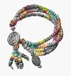 Bracelet 4 rows Miyuki Picasso beads