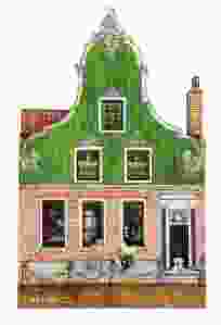 Koelkastmagneet Zaans Huisje "fiets Holland"