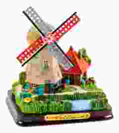 Poldermolen Polystone 9 cm - grijs