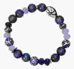 Armband Delfts Blauw met Blauwe Parels