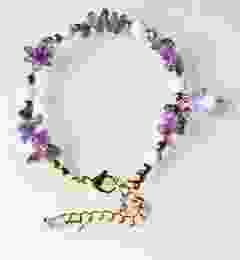 Armband amethist splitkralen