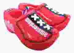 Twee houten Amsterdam klompjes, 10 cm