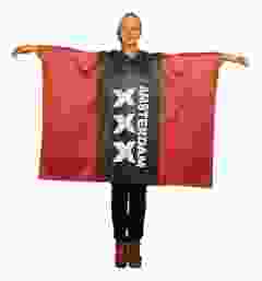 Amsterdamse Poncho - Eén maat voor iedereen