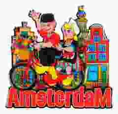 Koelkastmagneet "Amsterdams Paar"
