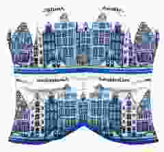Ovenwanten Amsterdam Delftsblauw