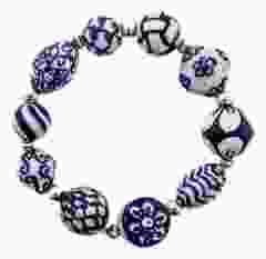 Armband met Delfts Blauwe Kralen