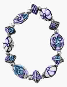 Armband Delfts Blauw Tulpen