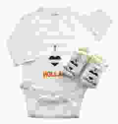 Baby Romper cadeauset met slofjes "I Love Holland"