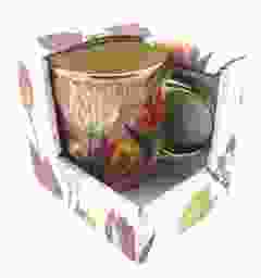 Beker Pretty Tulips roze/goud groot