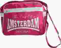 Sport- en schoudertas  Shiny Amsterdam roze/wit, van robin ruth