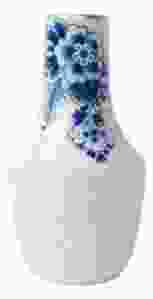 Blauw Bloesem Vaas 1, 14 cm