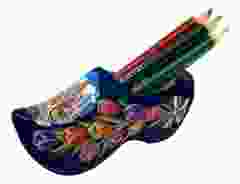 Blauwe Amsterdam klomp met puntenslijper