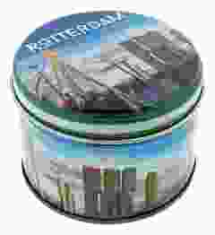 Hopjes in Blikje "Rotterdam" in cadeauverpakking