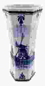 Vaasje "Blauw" , Geribbeld