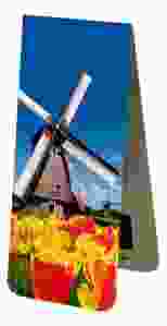 Boekenlegger  Molen in Tulpenveld