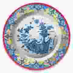  Bord Delfts blauw in verpakking, 26 cm