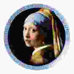 Wandbord "Meisje met Parel", 20 cm 