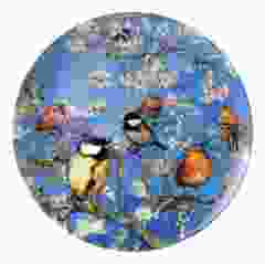 Wandbord "Vogels & Van Gogh" , 30 cm