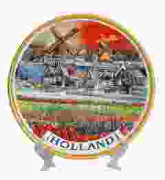 Wandbord Holland Tulpenveld, 25cm