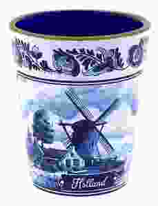 Borrelglaasje Delfts Blauw Landschap
