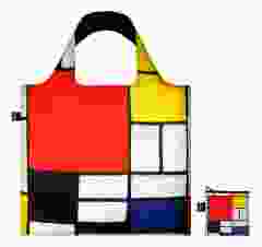 Loqi Opvouwbare Shopper "Compositie, Mondriaan"