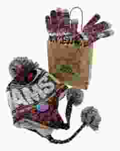 Cadeauset "Gekleurde Winter" - Muts en handschoenen