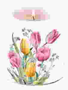 Kaars "Tulpen Bouquet" - Klein