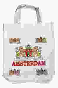 Stevige canvas tas Amsterdam Wapen, gekleurd