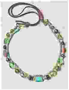 Ketting 2 rijen facetgeslepen tsjechische kralen