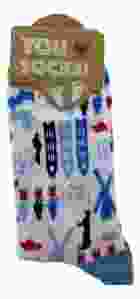 Dames Sokken "Grachtenhuisjes Delfts blauw" - 35-41