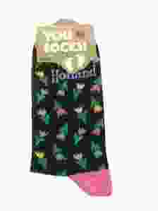 Dames Sokken Zwart Tulpen Holland