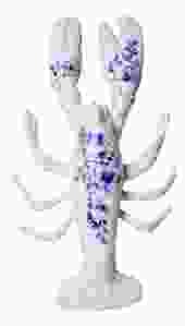 Wanddecoratie Kreeft - Keramiek - Delfts Blauw - 25 cm