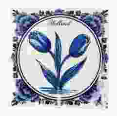 Servetten Delfts blauwe tulp