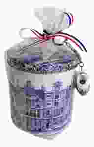 Stroopwafels in blik "Delft", Groot, cadeau