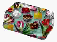 Dienblad 'pretty tulips' - groen (klein) 