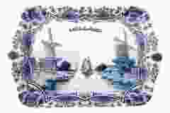 Dienblad Holland  Delfts blauw, klein