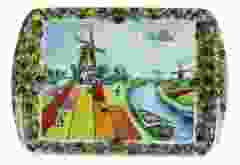 Dienblad "Hollands Tulpenveld", 21 cm 