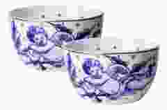 Dipschaaltje Kerstengel - set van 2 - Porselein - 150 ml