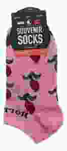 Dames Enkelsokken "Roze Tulp" - 35-41