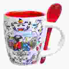 Espresso Mokje Hollands Paar Oranje, 6.5 cm