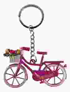 Sleutelhanger "Paarse Fiets' - Amsterdam