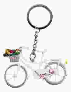 Sleutelhanger "Witte Fiets' - Amsterdam 
