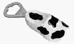 Houten klomp flesopener koe, 8 cm 