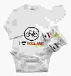 Baby romper cadeauset I Love Holland met Holland slofjes 
