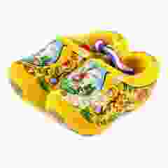 Set houten klompjes 6cm, Geel