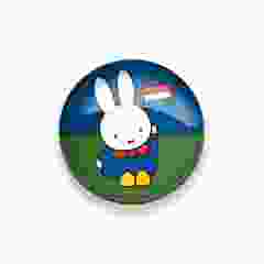 Glasmagneet XL Nijntje met Vlaggetje