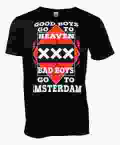 T-Shirt "Bad boys go to Amsterdam"