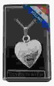 Ketting Zilver "Hartvormige hanger met Molen"